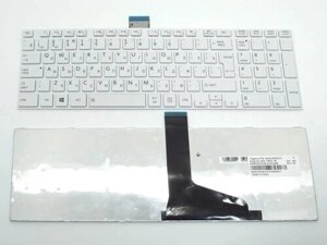Клавіатура для Toshiba Satellite L850, L855, L870, L875, C850, C855, C870, C875 (RU White з рамкою). Оригінал.