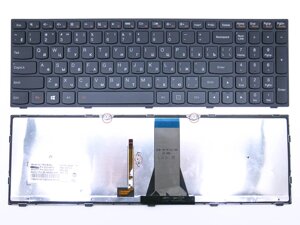 Клавіатура для LENOVO IdeaPad G50, G50-30, G50-70, G70, Z50-70, Z50-75, Z70-80 (RU Black, Чорна рамка з підсвічуванням).