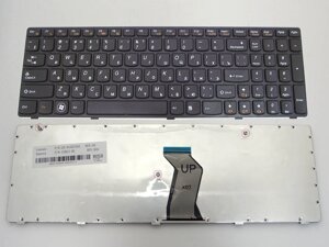 Клавіатура для Lenovo Z580/ G580/ G585/ Z580A/ Z585 чорна + російська +рамка OEM