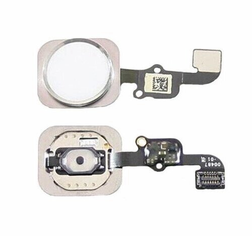 Шлейф для iPhone 6S / 6S Plus з кнопкою меню та білому пластмасовому корпусі накладкою від компанії Інтернет-магазин aventure - фото 1