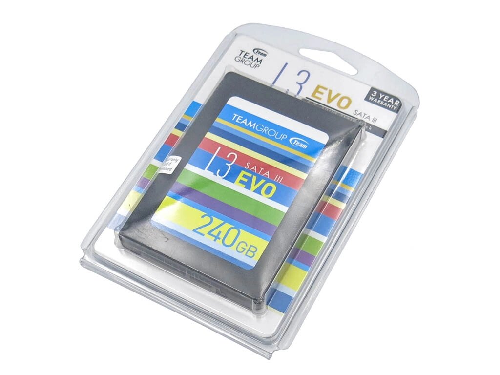 SSD 2.5 "240GB Team L3 EVO SATAIII TLC, Box (T253LE240GTC101) 7мм, Читання: 530 МБ / с, Запис: 470 МБ / с від компанії Інтернет-магазин aventure - фото 1