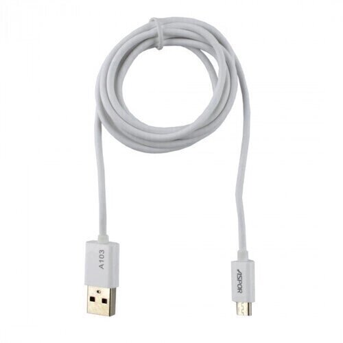 USB кабель Aspor A103 micro USB 1.2м / 2.1A (круглі) від компанії Інтернет-магазин aventure - фото 1