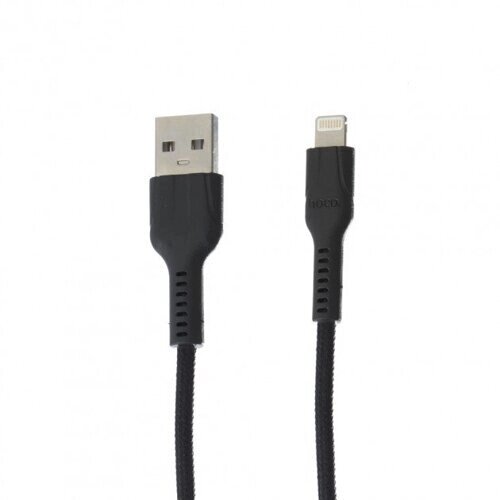USB кабель Hoco U31 Benay iPhone (1000mm) чорний від компанії Інтернет-магазин aventure - фото 1