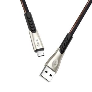 USB кабель Hoco U48 Superior Speed Micro USB 2.4A (1200mm) чорний