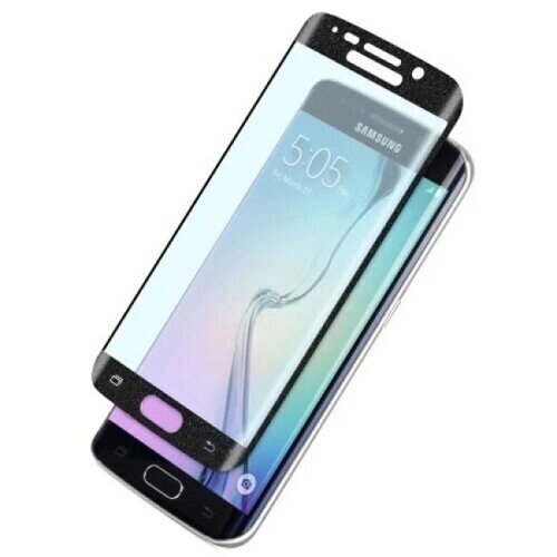 Захисне скло Samsung G925F Galaxy S6 Edge black / чорне (139 * 68 мм) від компанії Інтернет-магазин aventure - фото 1