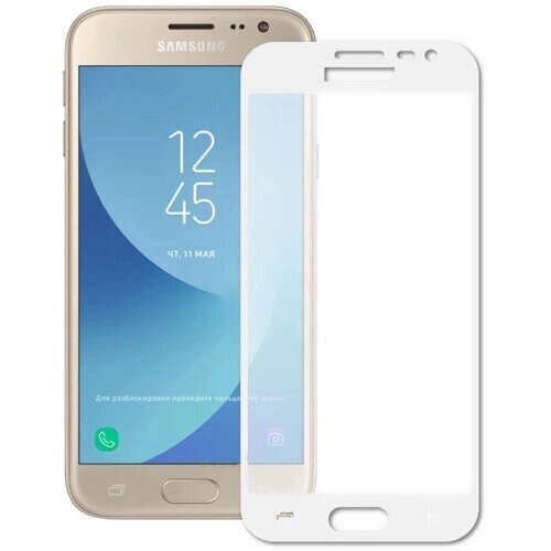 Захисне скло Samsung J320 Galaxy J3 2016 / J310 / J300 Full Screen білий (138 * 67 мм) від компанії Інтернет-магазин aventure - фото 1