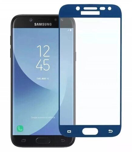 Захисне скло Samsung J530 / J5 2017 Full Screen блакитний (142 * 68 мм) від компанії Інтернет-магазин aventure - фото 1