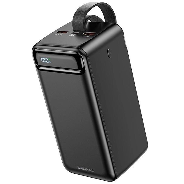 Зовнішній акумулятор (Power Bank) Borofone BJ14D PD20W + QC3.0 (50000 mAh) чорний від компанії Інтернет-магазин aventure - фото 1