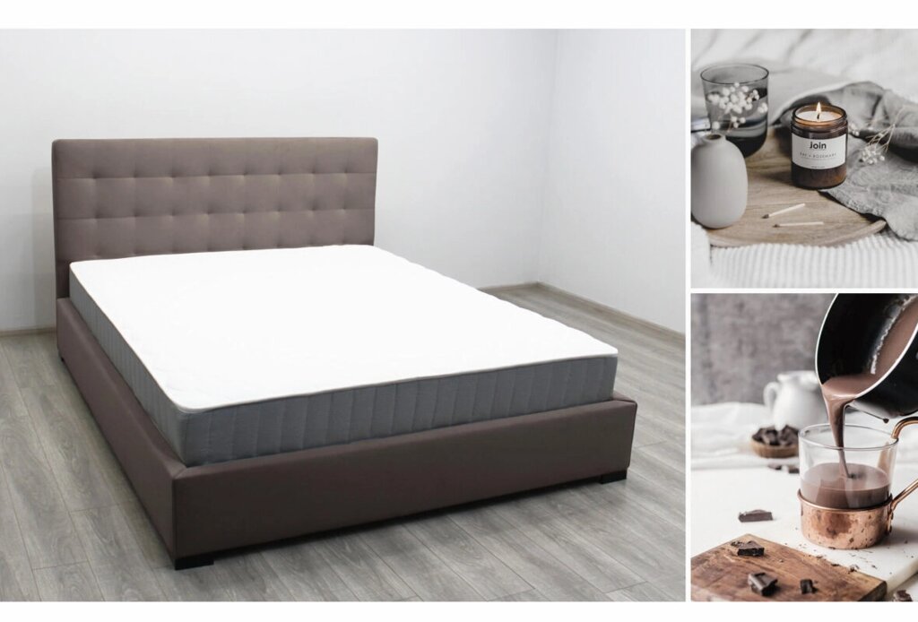 Ліжко м'яке 2-х спальне"Скай" від компанії Салон меблів "Маршал" - фото 1