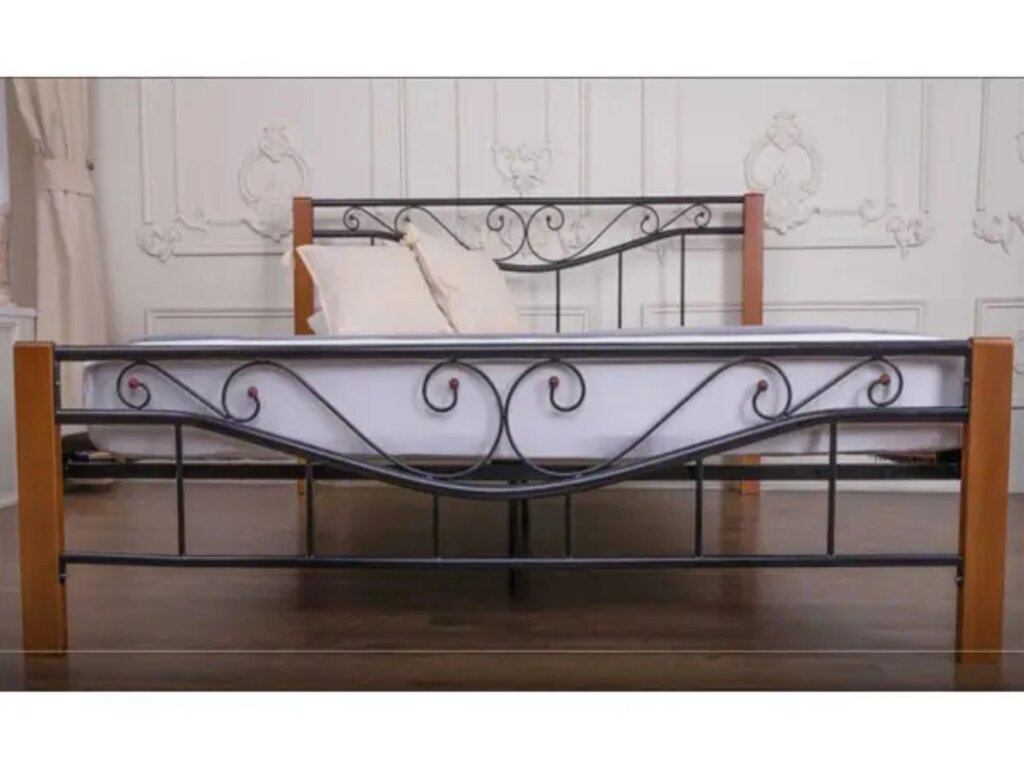 Ліжко метал 1-спальне "Емілі" від компанії Салон меблів "Маршал" - фото 1