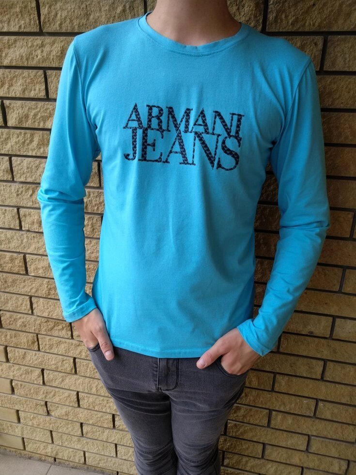 Батник чоловічий брендовий ARMANI JEANS від компанії ГАРДЕРОБ - фото 1