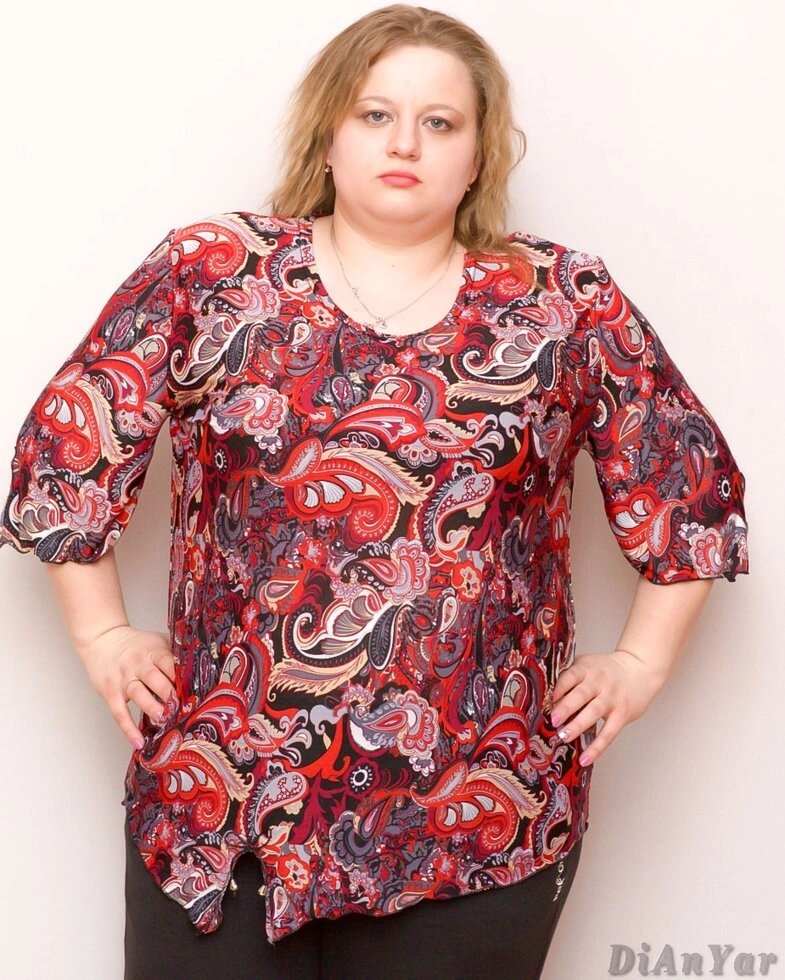 Блузка жіноча великого розміру FASHION від компанії ГАРДЕРОБ - фото 1