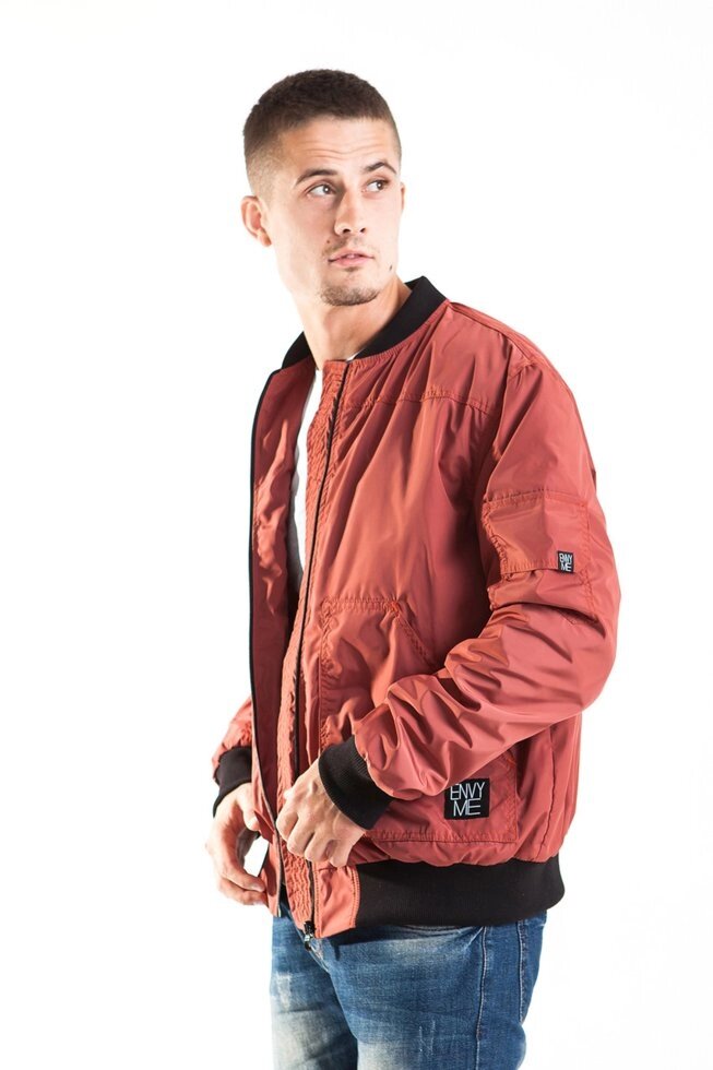 Бомбер, куртка, вітровка чоловіча на блискавці високої якості брендова ENVYME, Україна (ARBER) від компанії ГАРДЕРОБ - фото 1
