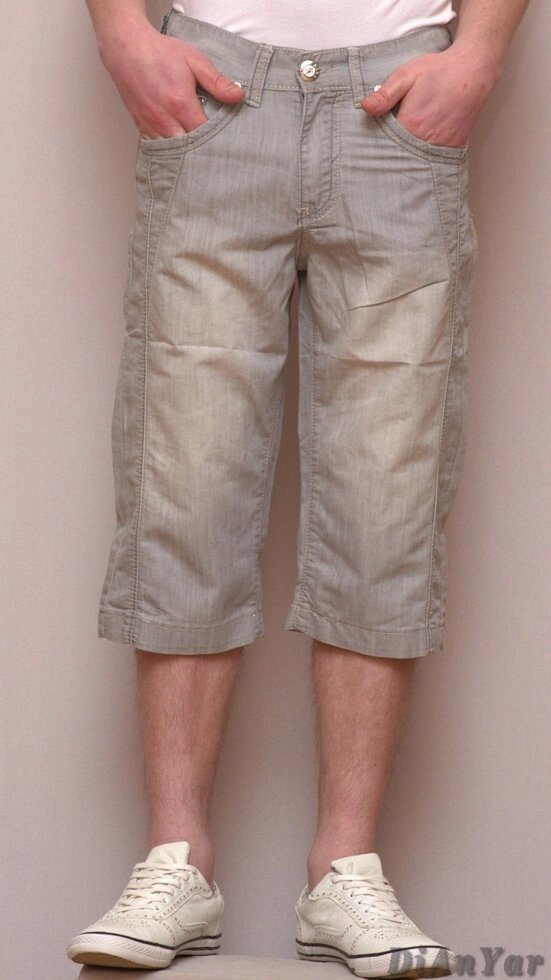Бриджі чоловічі джинсові KAKA від компанії ГАРДЕРОБ - фото 1