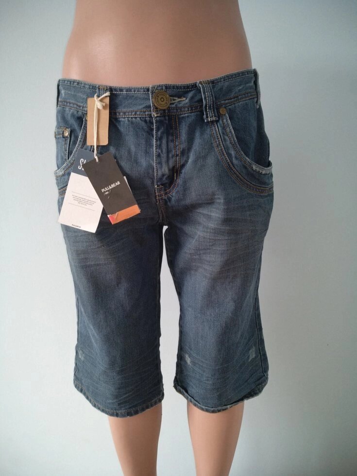 Бриджі чоловічі джинсові SLIM FIT від компанії ГАРДЕРОБ - фото 1