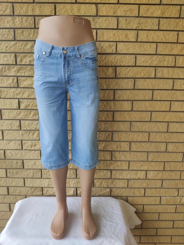 Бриджі чоловічі джинсові VIGOOCC, Туреччина від компанії ГАРДЕРОБ - фото 1