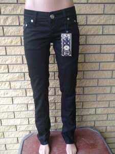 Брюки, джинси жіночі високої якості коттонові стрейчеві ROBERTO CAVA