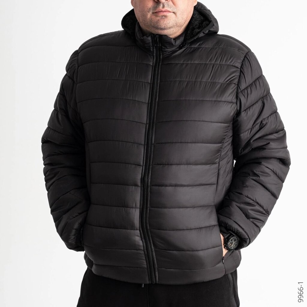 Куртка чоловіча єврозима великих розмірів на хутрі NN від компанії ГАРДЕРОБ - фото 1