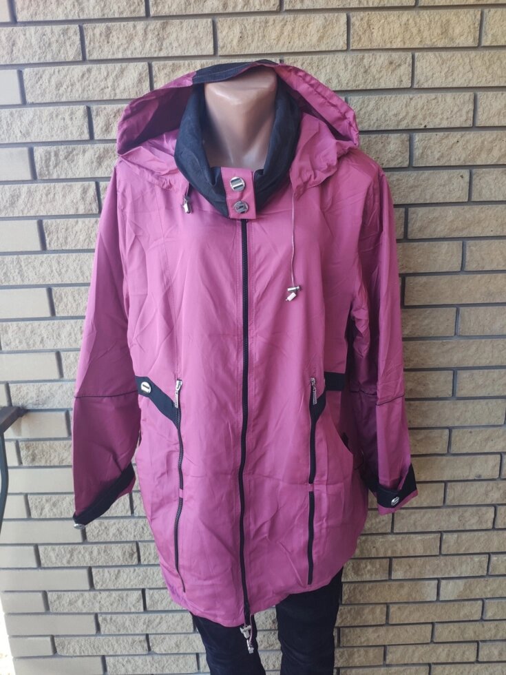 Куртка жіноча демісезонна, вітровка великих і дуже великих розмірів високої якості NN від компанії ГАРДЕРОБ - фото 1