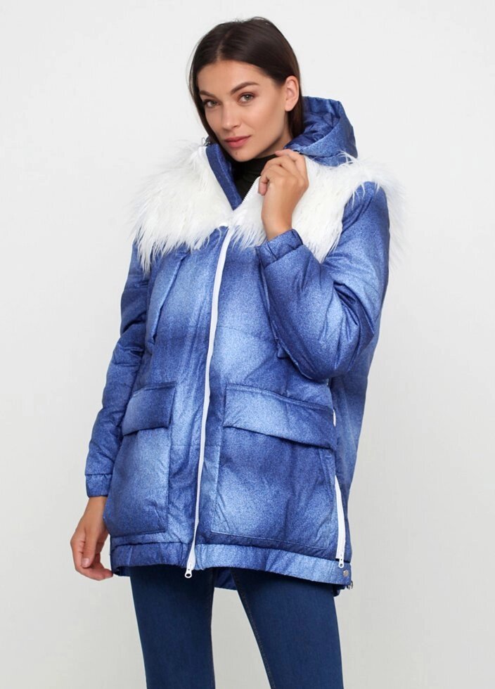Куртка жіноча великих розмірів осінньо-зимова (еврозима) EVA, Україна від компанії ГАРДЕРОБ - фото 1
