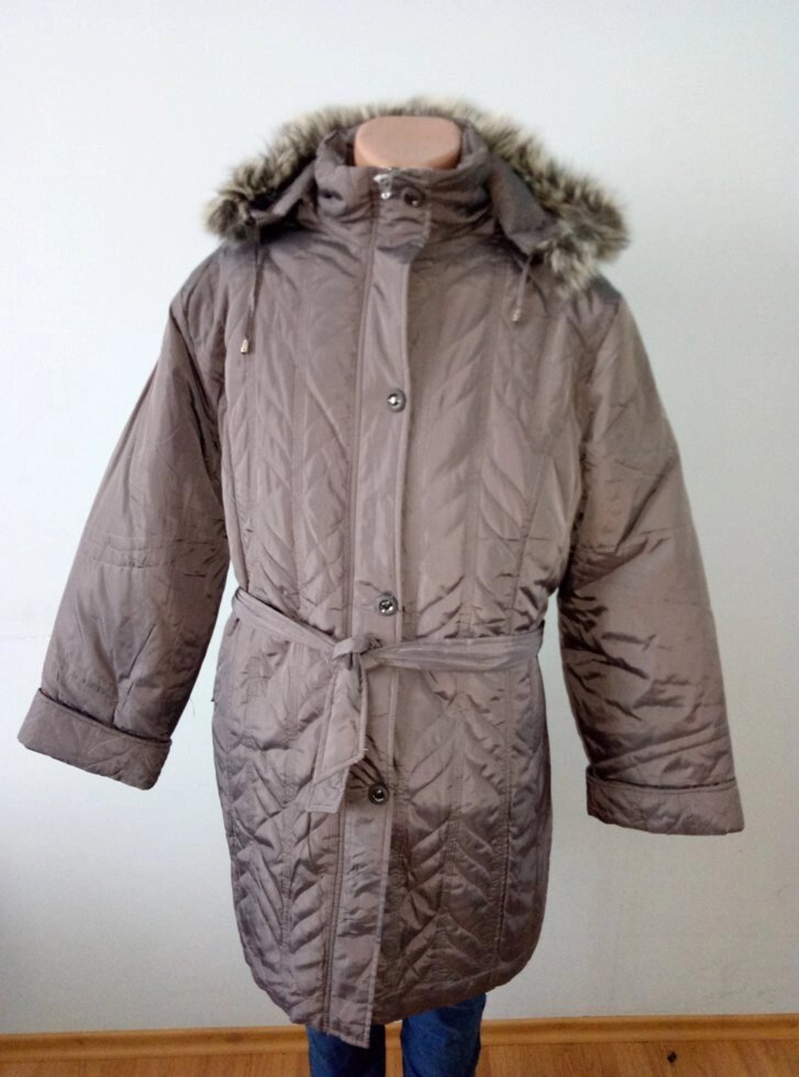 Пальто жіноче зимове довге дуже великого розміру DRAGON від компанії ГАРДЕРОБ - фото 1