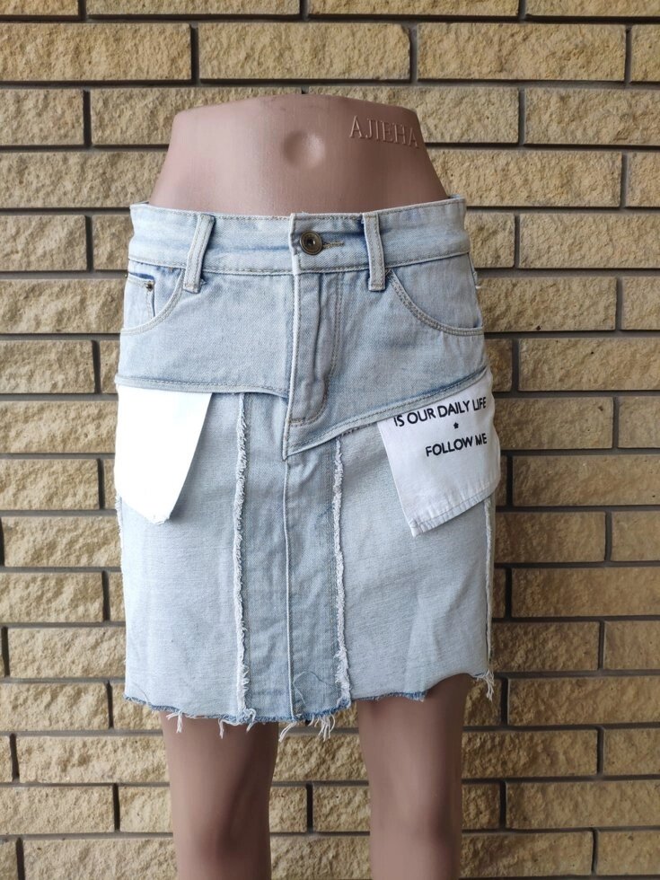 Спідниця жіноча джинсова котонова MISS, Туреччина - наявність