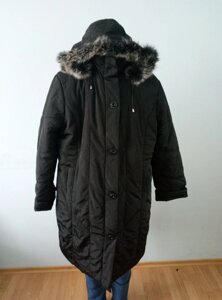 Пальто жіноче зимове довге дуже великого розміру DRAGON