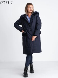 Куртка жіноча зимова тканини холлофайбер, є великі розміри RETTO