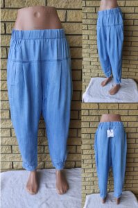 Джоггеры, джинсы, штаны летние с поясом на резинке коттоновые женские SAIN WISH