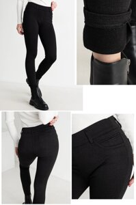 Джегінси, джинси з поясом на гумці зимові жіночі на флісі, є великі розміри BSZZ