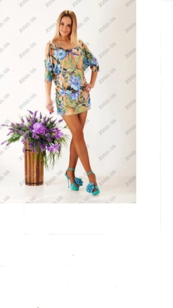 Плаття літнє стрейчеве брендове ZEAN від компанії ГАРДЕРОБ - фото 1