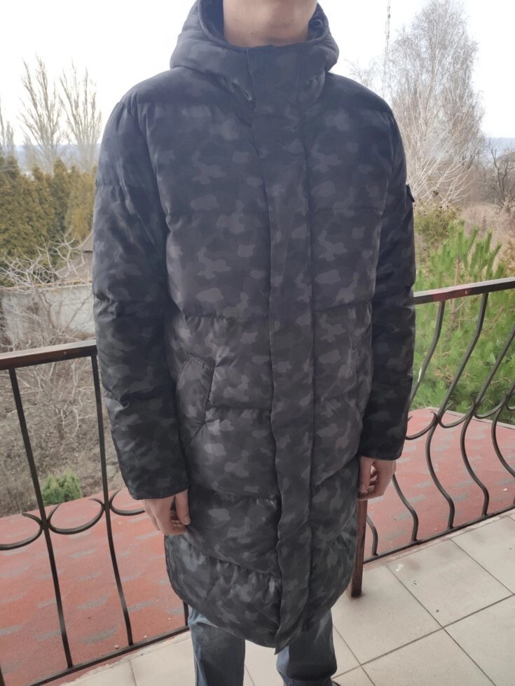 Пуховик, пальто, куртка чоловіча зимова дизайнерська подовжена дуже тепла натуральні пух ANDRE TAN від компанії ГАРДЕРОБ - фото 1