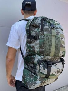 Рюкзак камуфляж піксель 60 л тактичний, військовий, туристичний.