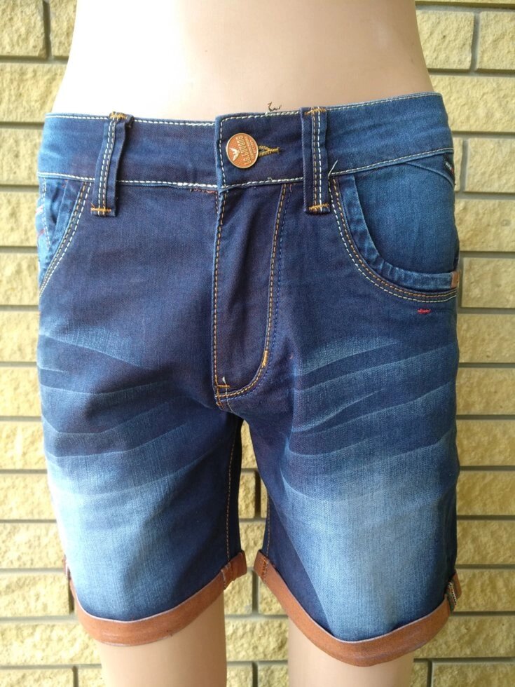 Шорти чоловічі джинсові стрейчеві LS. LUVANS Туреччина від компанії ГАРДЕРОБ - фото 1