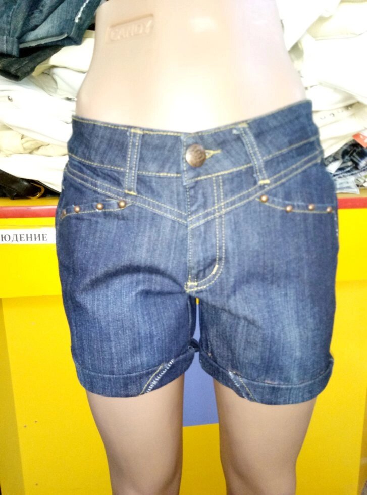Шорти жіночі джинсові B1 від компанії ГАРДЕРОБ - фото 1