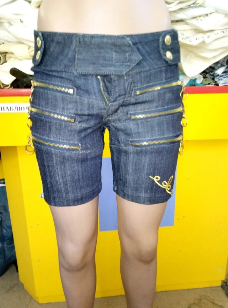 Шорти жіночі джинсові B1 від компанії ГАРДЕРОБ - фото 1