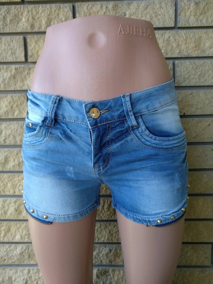 Шорти жіночі джинсові стрейчеві MONDAY PREMIUM, Туреччина від компанії ГАРДЕРОБ - фото 1