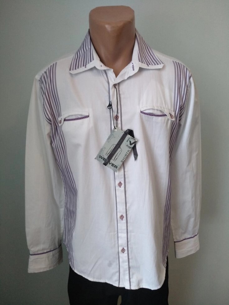 Сорочка чоловіча котонова брендова високої якості WEAWER, Туреччина від компанії ГАРДЕРОБ - фото 1