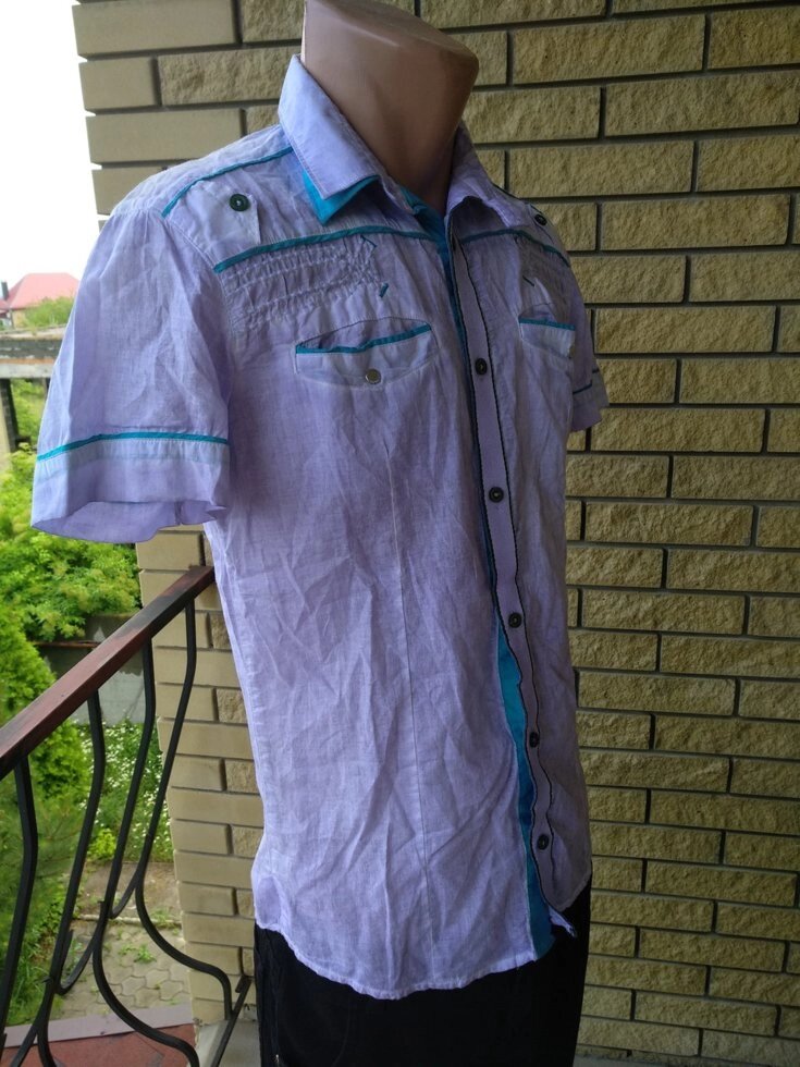 Сорочка чоловіча літня коттонова брендова WEAWER JEANS від компанії ГАРДЕРОБ - фото 1