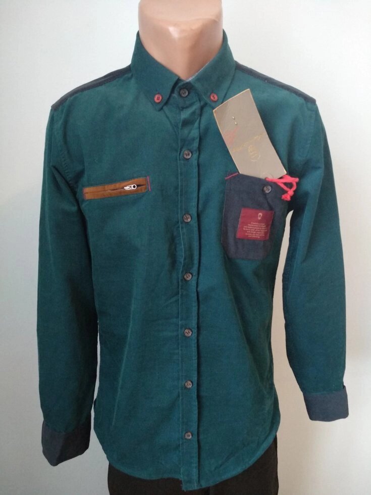 Сорочка чоловіча микровельветовая брендовий високої якості WEAWER, Туреччина від компанії ГАРДЕРОБ - фото 1