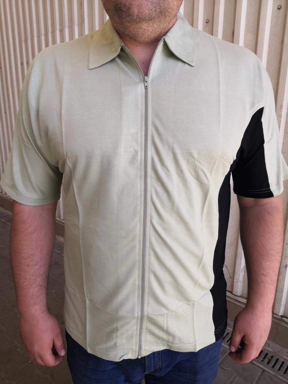 Сорочка чоловіча, поло стрейчева брендова високої якості, великі розміри G. F., Туреччина від компанії ГАРДЕРОБ - фото 1