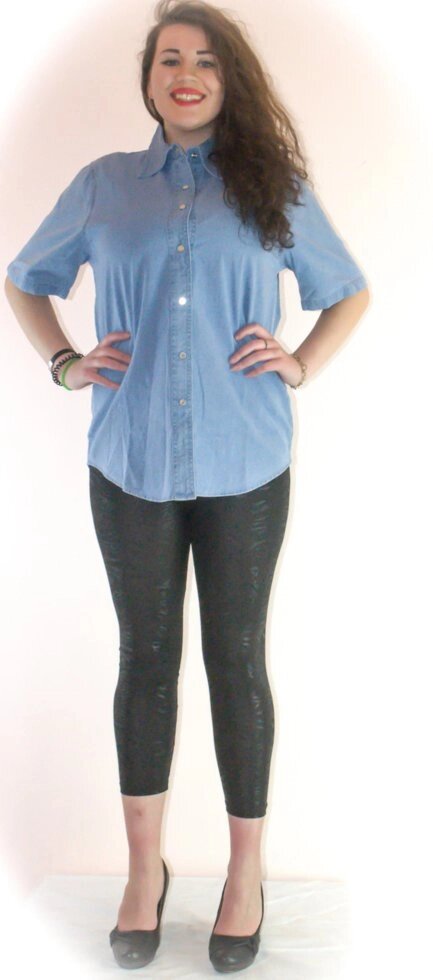 Сорочка жіноча джинсова LAFEIDINA від компанії ГАРДЕРОБ - фото 1