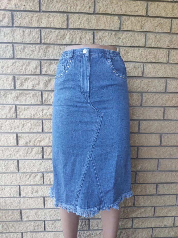 Спідниця жіноча джинсова котонова, маленький розмір TCM, Туреччина від компанії ГАРДЕРОБ - фото 1
