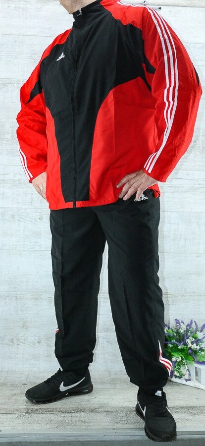 Спортивний костюм чоловічий великих розмірів ADIDAS, Корея від компанії ГАРДЕРОБ - фото 1