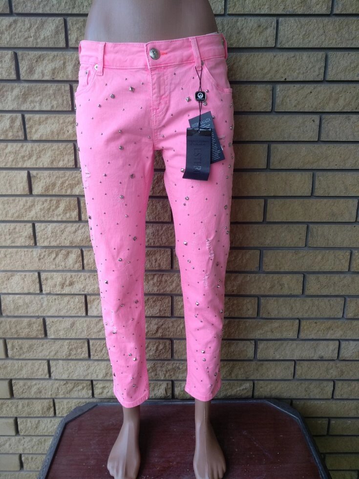 Стрейчеві джинси жіночі кольорові брендові ESTERO "RAGAZZA" від компанії ГАРДЕРОБ - фото 1