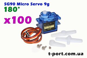 Сервопривод 180°plastic gear) SG90 Micro Servo 9g Tower Pro 100шт