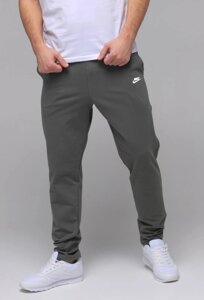 Чоловічі спортивні прямі штани великих розмірів батал сірі трикотажні розміри (56-64)