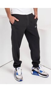 Чоловічі спортивні штани з манжетами напів батал темно-сірі трикотажні розміри (50-58)