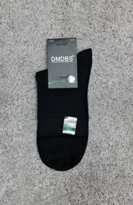 Шкарпетки чоловічі DMDBS однотонні класичні бамбукові однотонні чорні