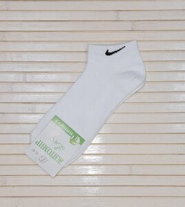 Шкарпетки чоловічі однотонні короткі до кісточки бавовняні білі